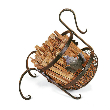 Achla Designs-European Fatwood Fireplace Kindling Caddy