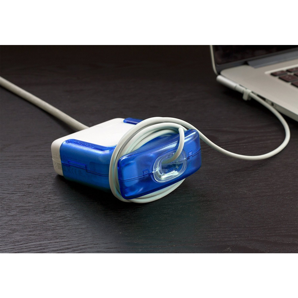 Blue Juiceboxx MacBook Charger Case