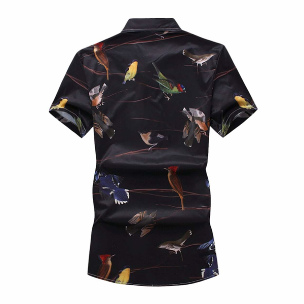 Mens Bird Print Shirt