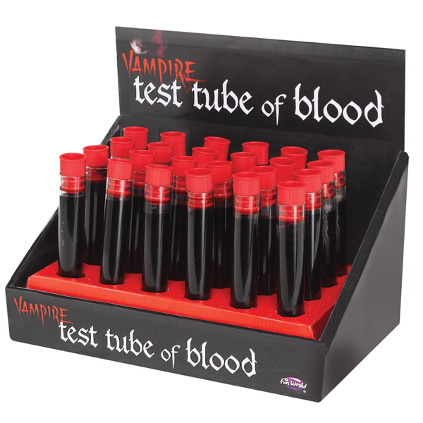 Blood Test Tube In Counter Dis
