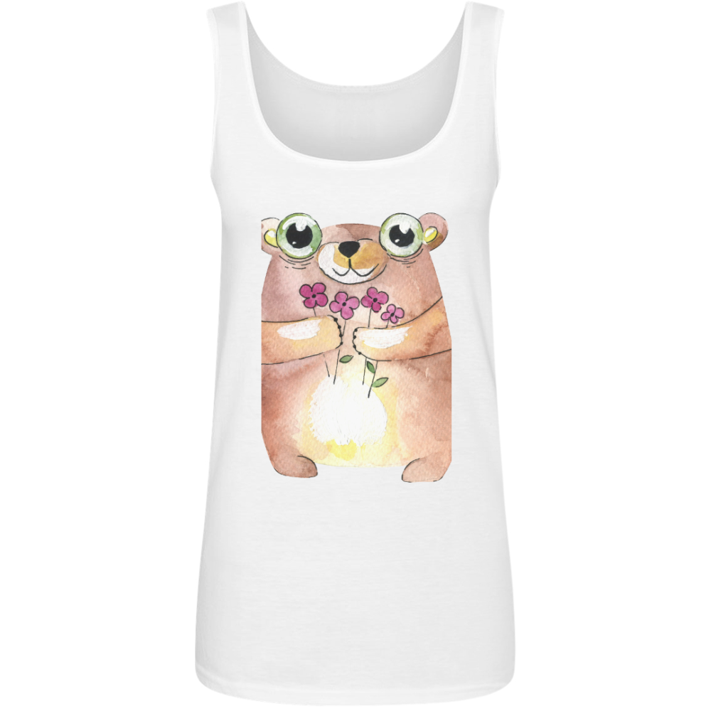 Misses Semi-Fitted Anvil Ringspun Tank Top