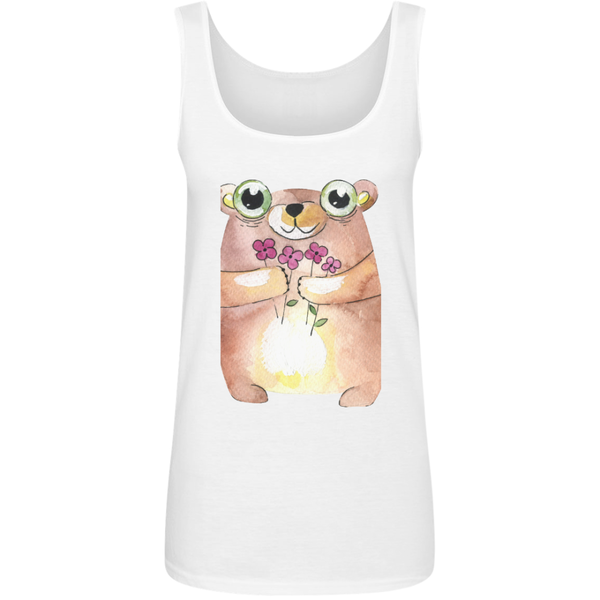 Misses Semi-Fitted Anvil Ringspun Tank Top