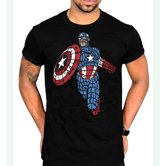 Captain America Typography Unisex T-Shirt