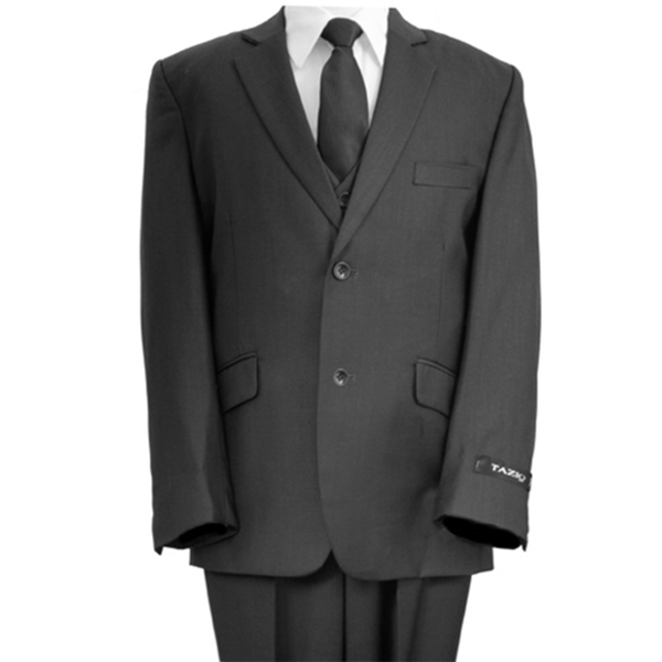 3-Pc Classic Boys Solid Suit-B358