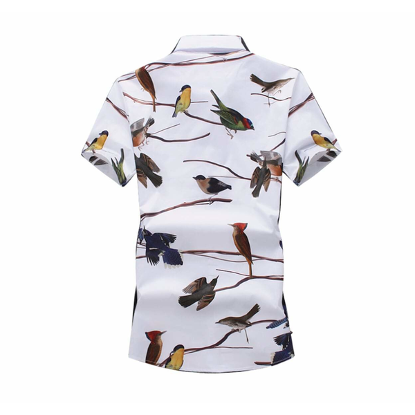 Mens Bird Print Shirt