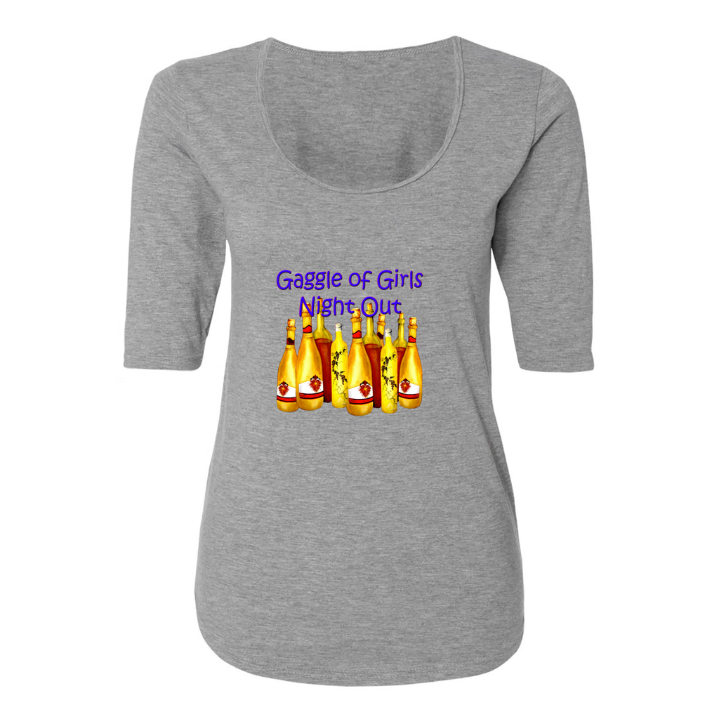 Ladies 3/4 Sleeve Scoopneck - Smaller File